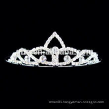 New fashion wholesale rhinestone half circle hair tiara